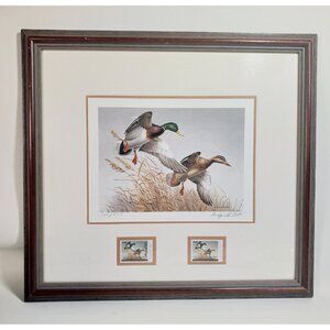 Maynard Reece 'Autumn Wings' Limited Edition Signed Print with 2 Stamps– Framed